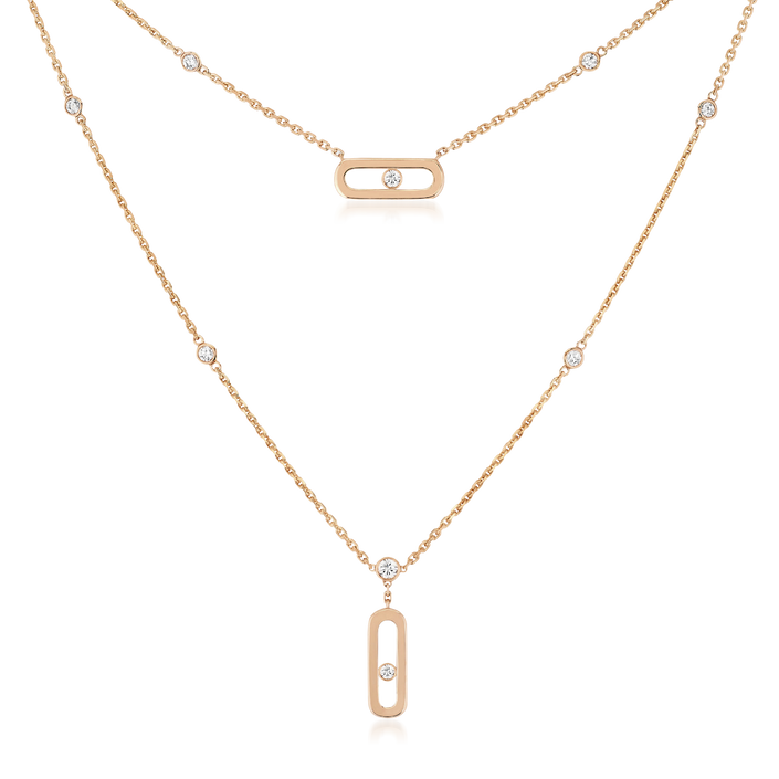 Move Uno 2 Rows Necklace