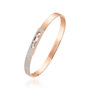 Move Noa Half Pavé Bangle Small