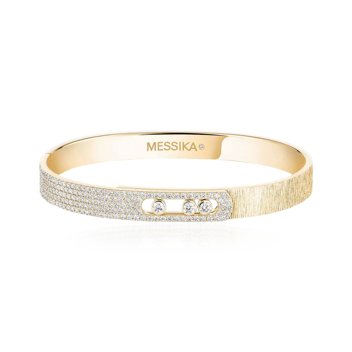 Move Noa Ciselé Semi-Pavé Bangle