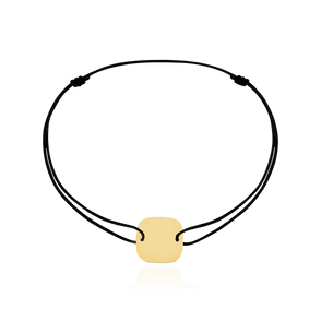 Square Tag Cord Bracelet
