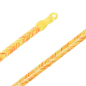 Bracelet Maillon L Cordon Tissé Tonic Yellow