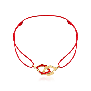 2 Lips Cord Bracelet