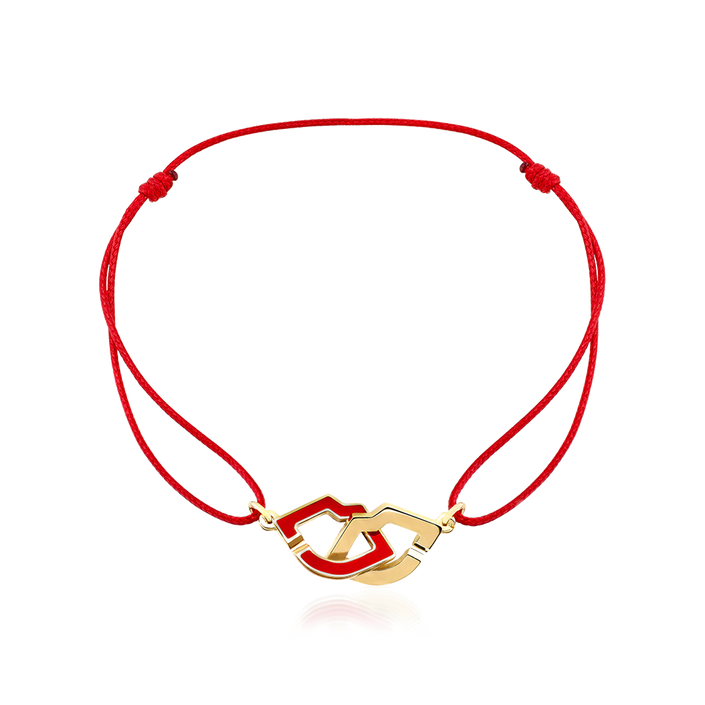2 Lips Cord Bracelet