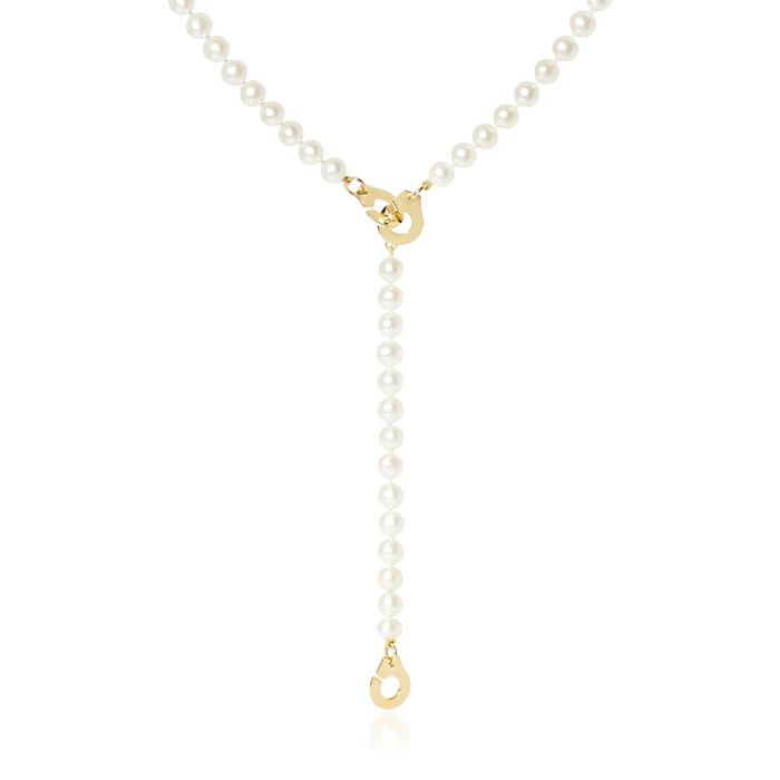 3 Menottes dinh van pearl necklace