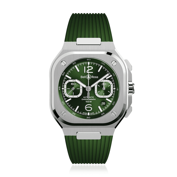 BR 05 Chrono Green Steel