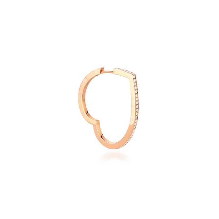 Antifer Heart Large Hoop Earring