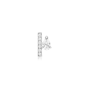 Serti sur Vide Stud Earring