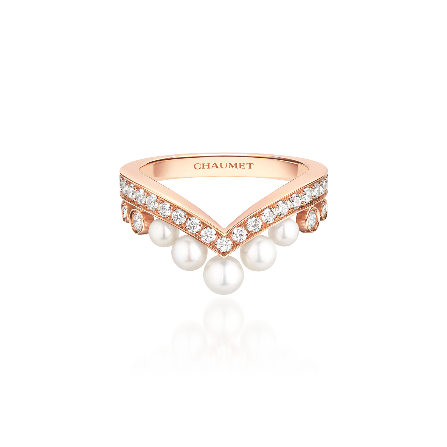 Chaumet Josephine Aigrette Diamond & Cultured Pearls 18k White Gold Earrings  Chaumet