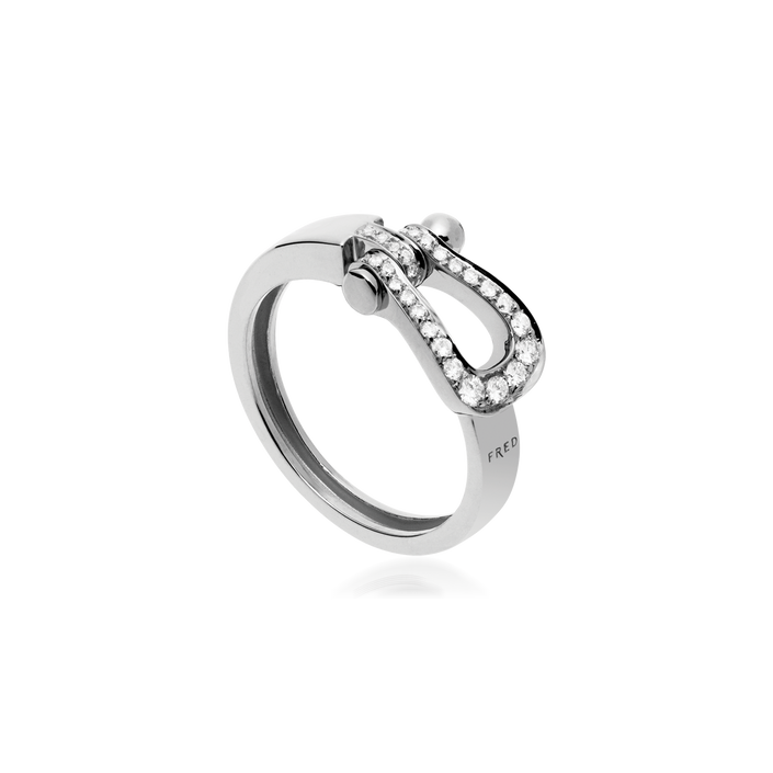 Fred Force 10 Ruban Ring White Gold & Diamonds
