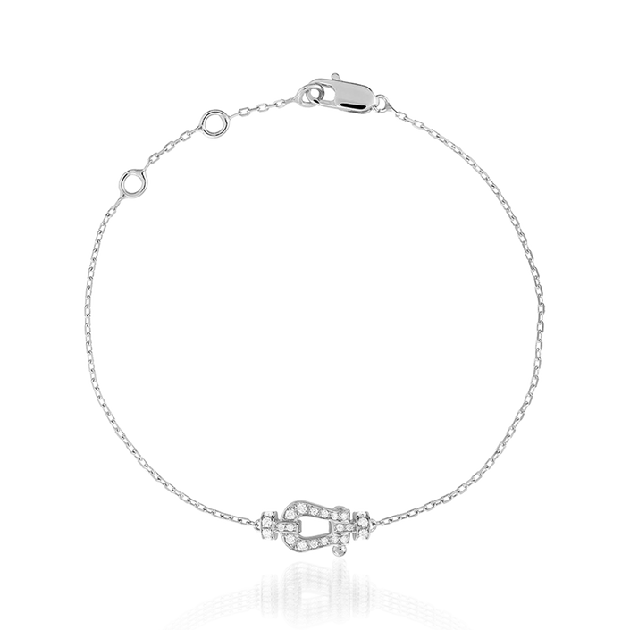 Fred Force 10 Medium Bracelet White Gold & Diamonds