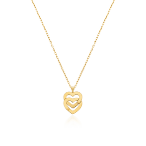 Double Cœurs R10 pendant