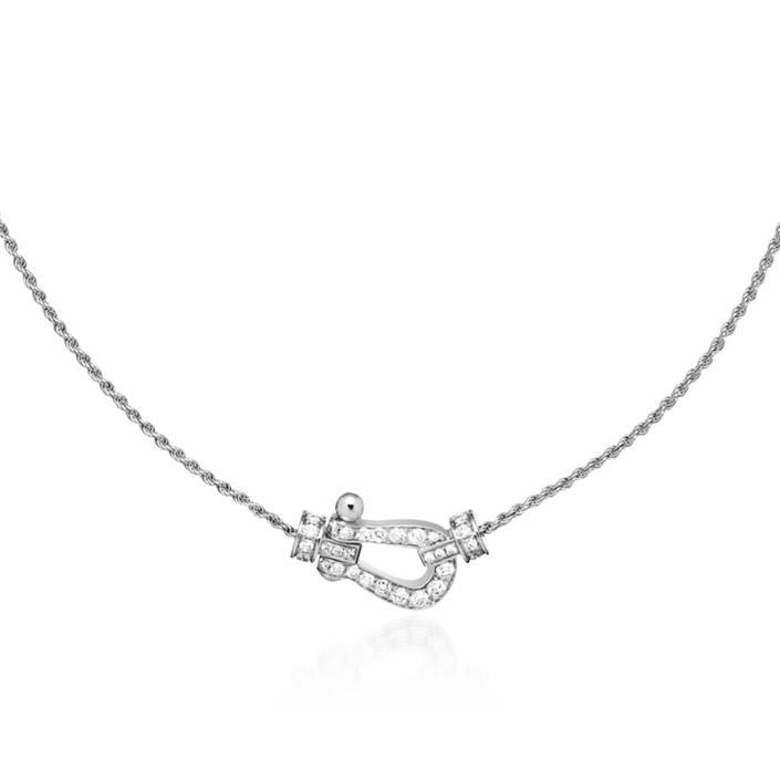 Fred Force 10 Small Neckalce White Gold & Diamonds