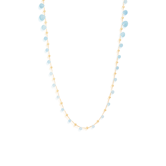 Marco Bicego Paradise Necklace Yellow Gold & Aquamarine