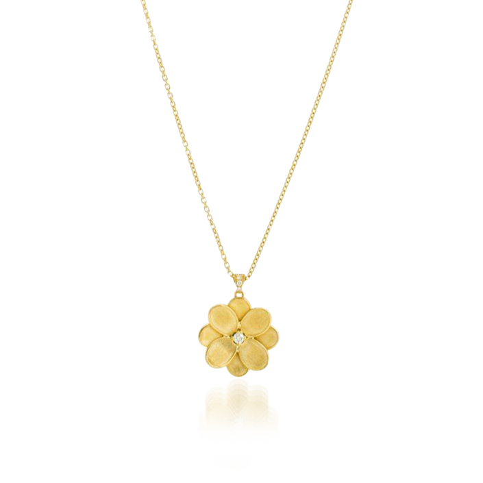 Marco Bicego Lunaria Petali Neckalce Yellow Gold & Diamonds