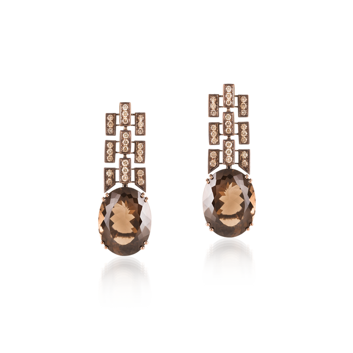 David Rosas Gem Earrings