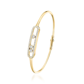 Move Pavé Thin Bracelet