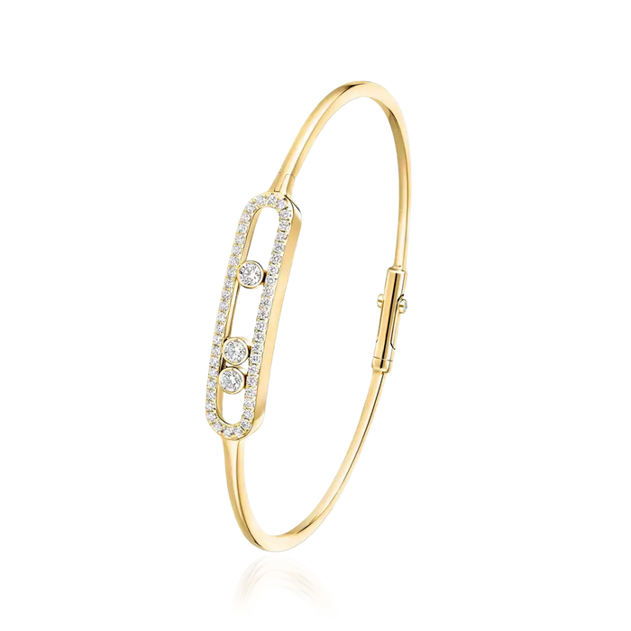 Move Pavé Thin Bracelet