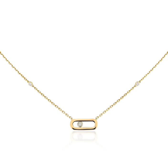 Gold Move Uno Necklace