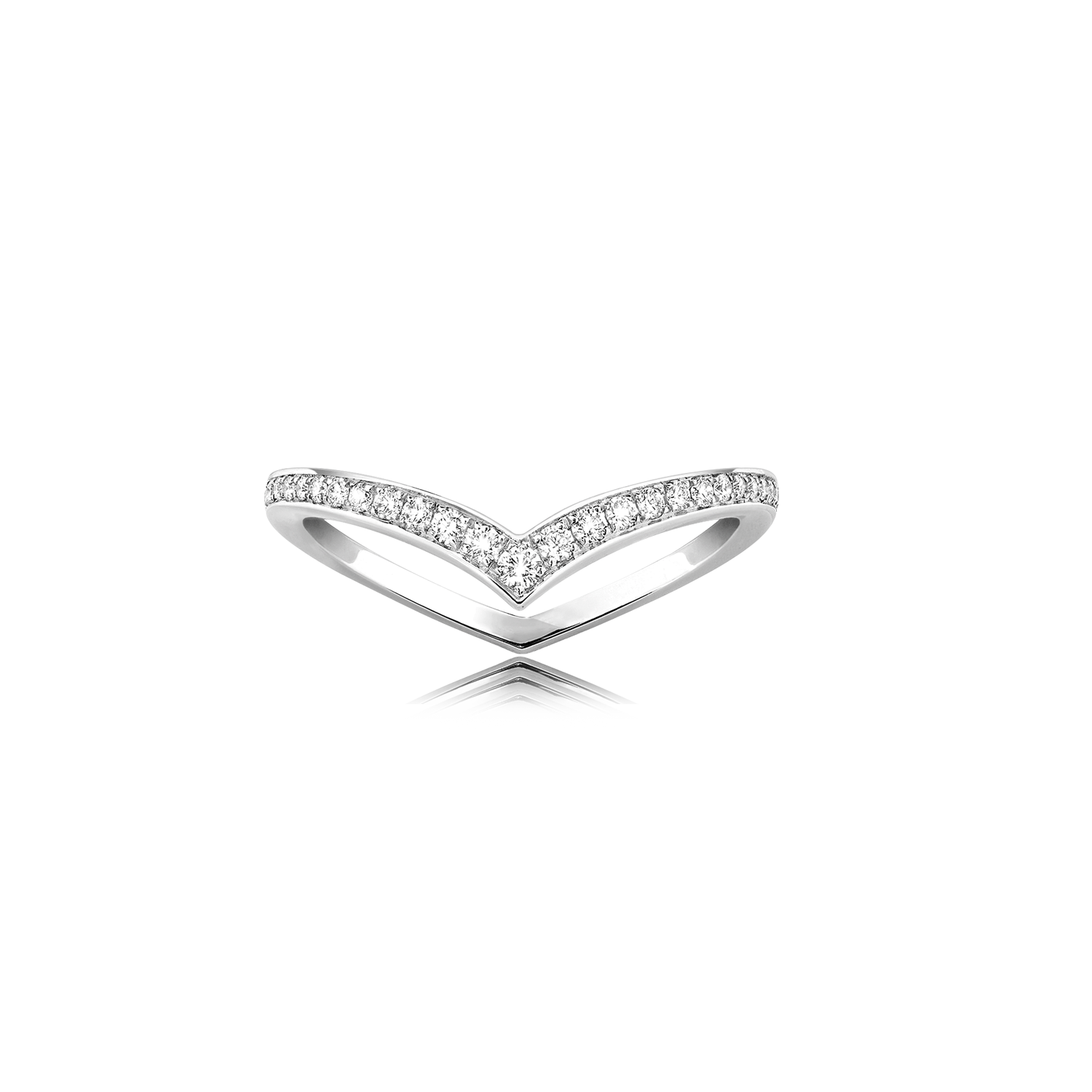 Fiery Diamond Pavé Wedding Ring