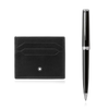 Montblanc Pix Ballpoint Pen Black + Card-holder Set
