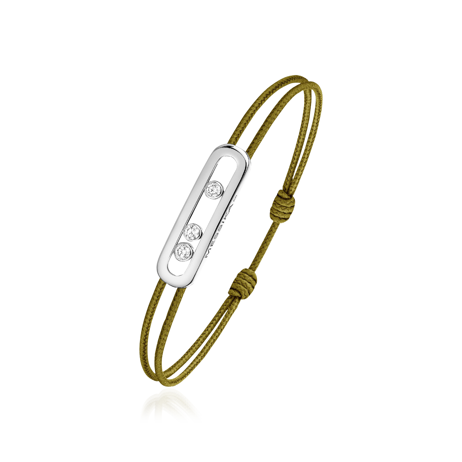 Messika CARE(S) Khaki Cord Bracelet