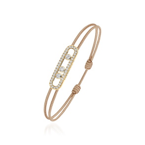 Messika CARE(S) Beige Pavé Cord Bracelet