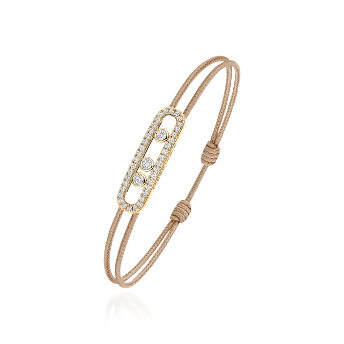 Messika CARE(S) Beige Pavé Cord Bracelet