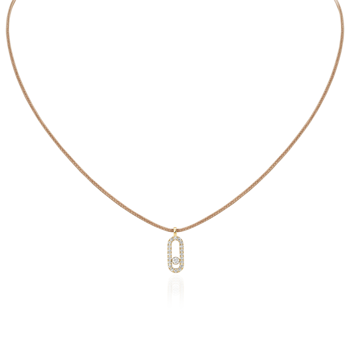 Messika CARE(s) Beige Cord Pavé Necklace