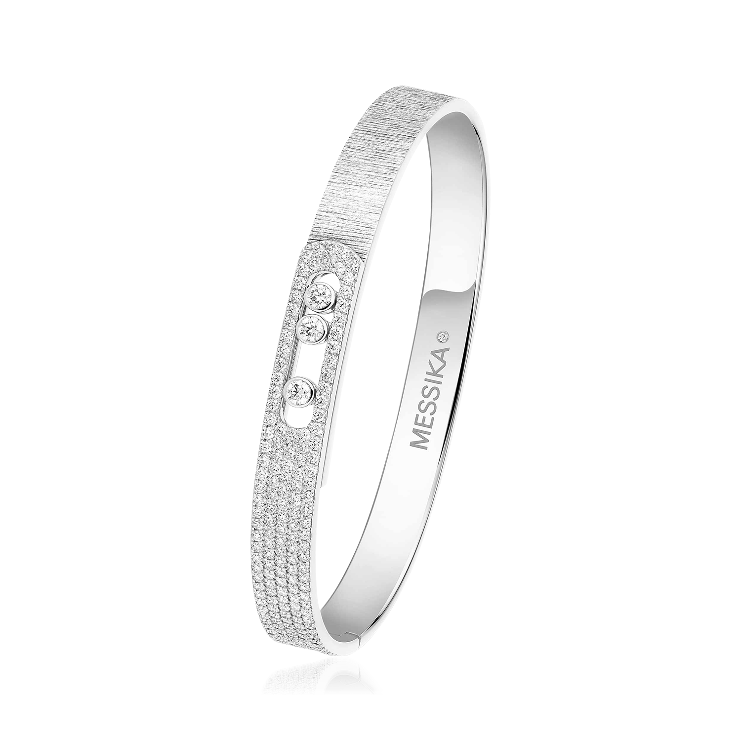 Move Noa Ciselé Semi-Pavé Bangle