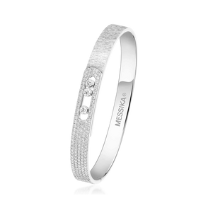 Move Noa Ciselé Semi-Pavé Bangle
