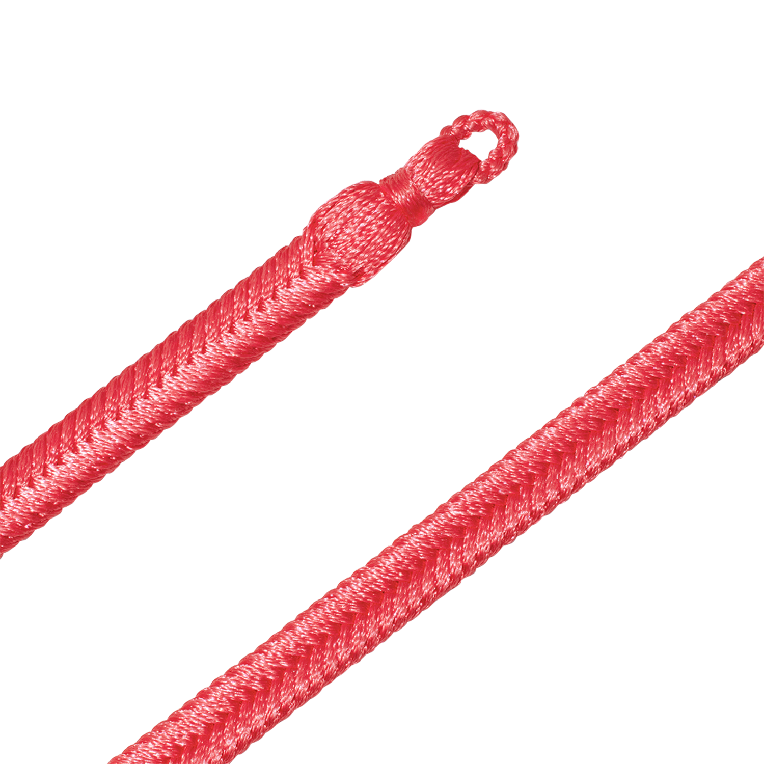 Bracelet Maillon L Cordon Tissé Pink