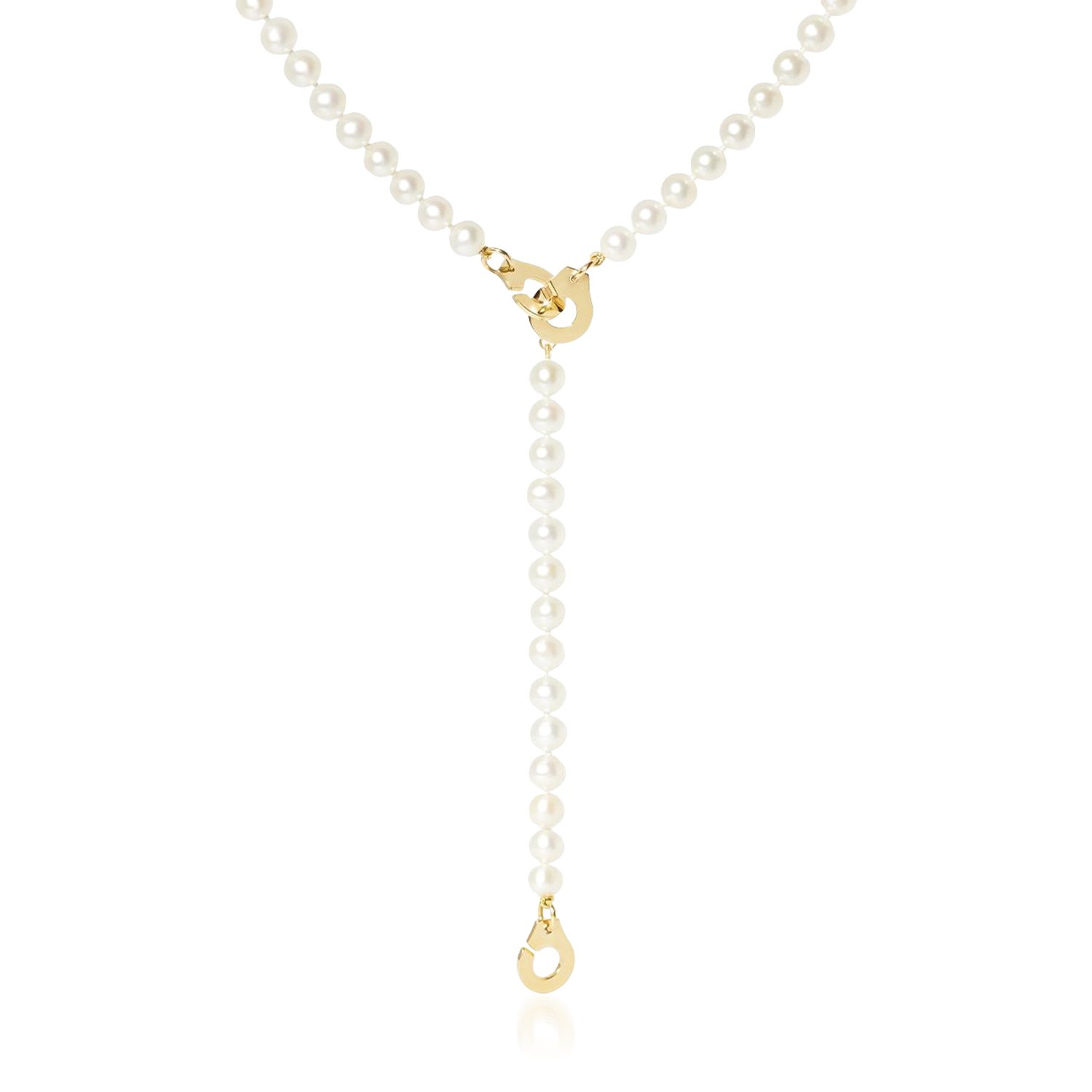 3 Menottes dinh van pearl necklace