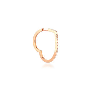 Antifer Heart Large Hoop Earring
