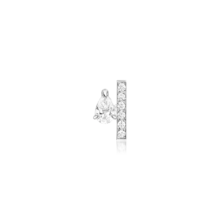 Serti sur Vide Stud Earring