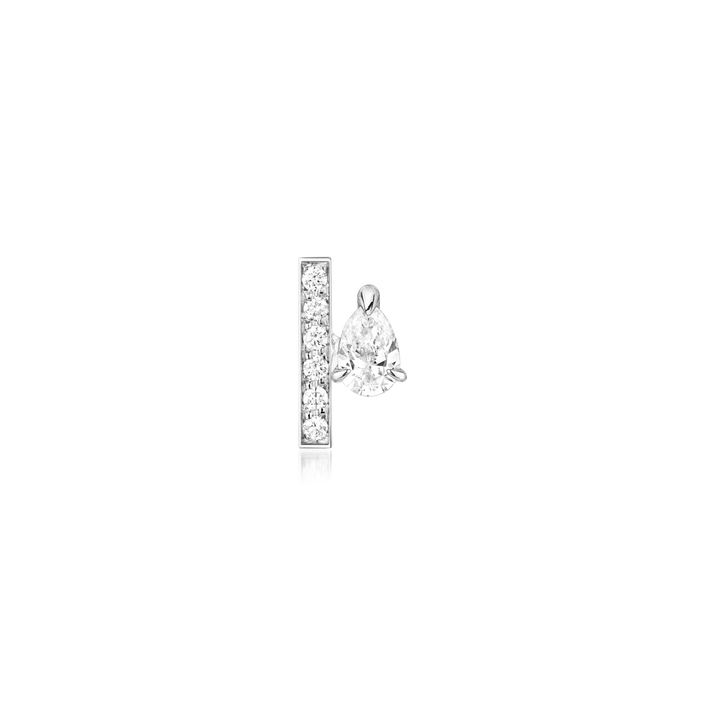 Serti sur Vide Stud Earring