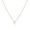 Serti sur Vide pendant set with 3 diamonds