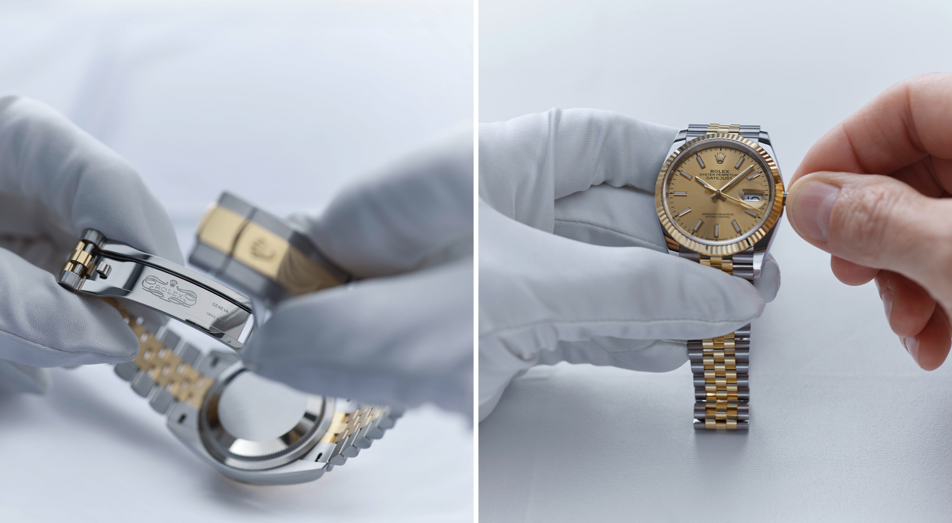 Rolex watch servicing procedure - final control