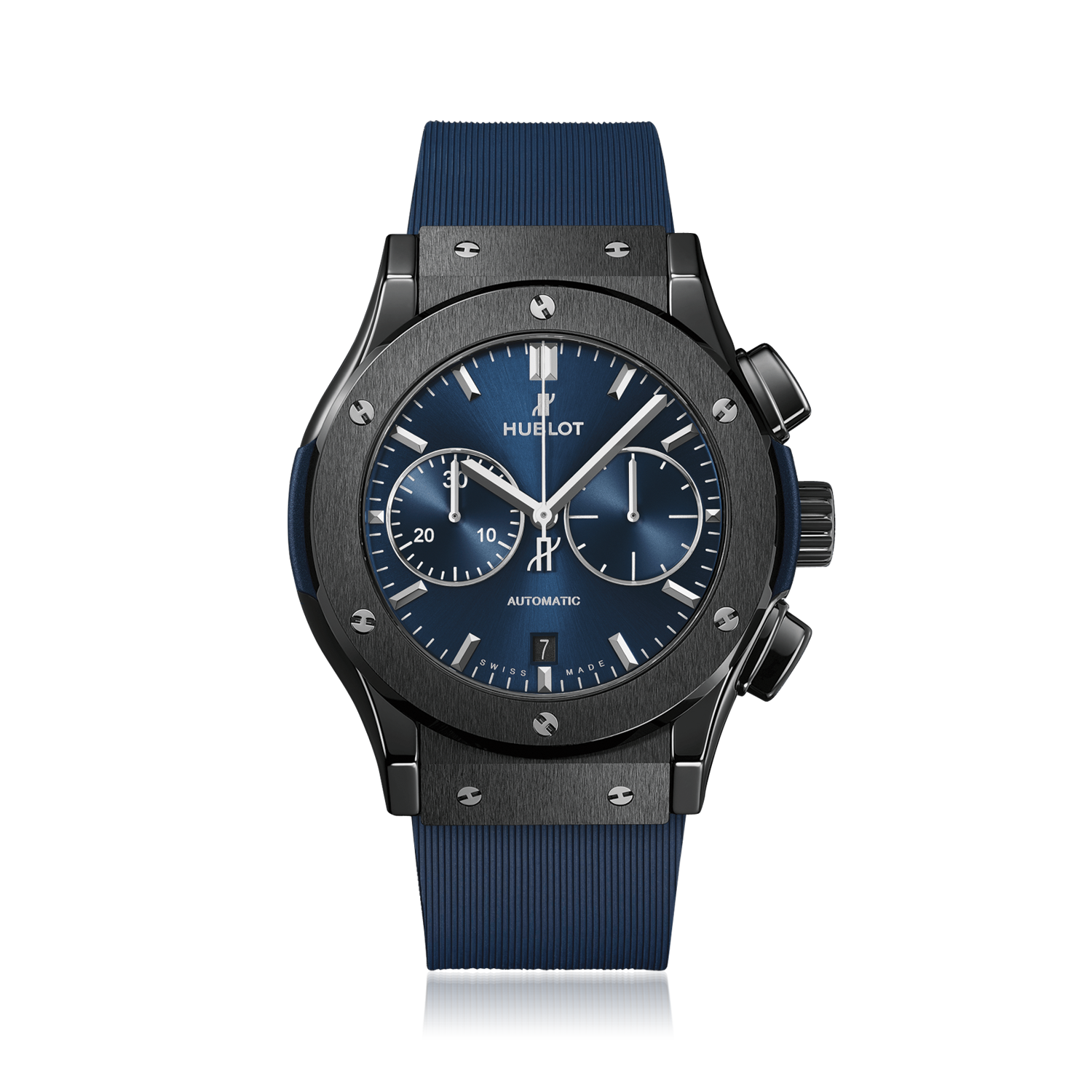 Classic Fusion Ceramic Blue Chronograph