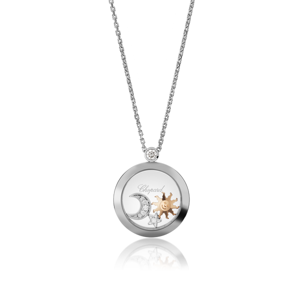 Sun and moon sales diamond necklace