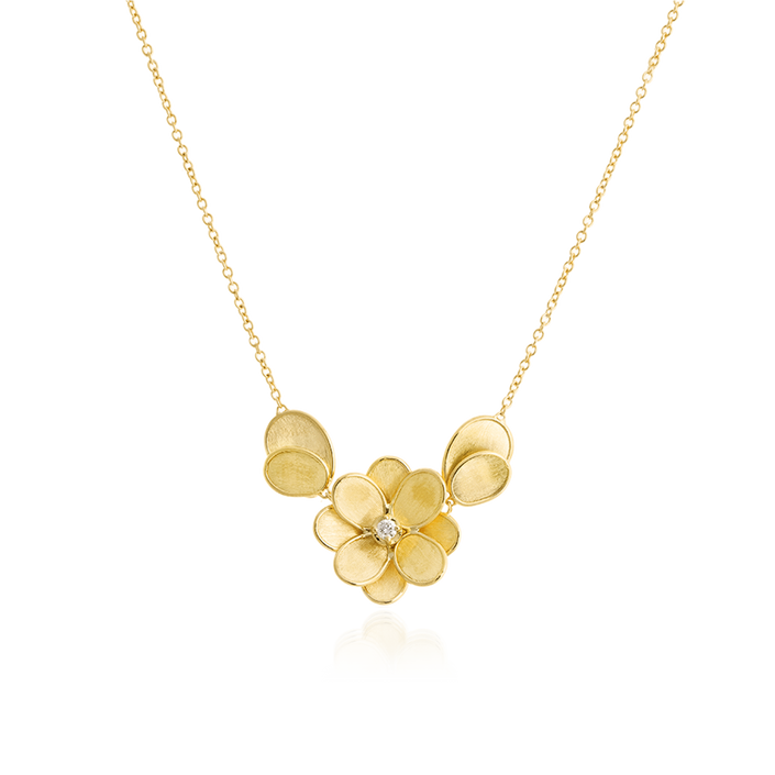 Marco Bicego Lunaria Petali Necklace Yellow Gold & Diamonds