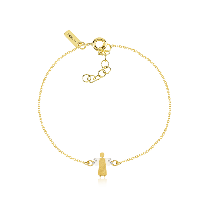 Gold and diamond bracelet - My Angel