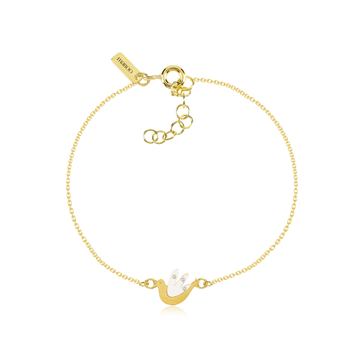 Gold and diamond bracelet - My Peace
