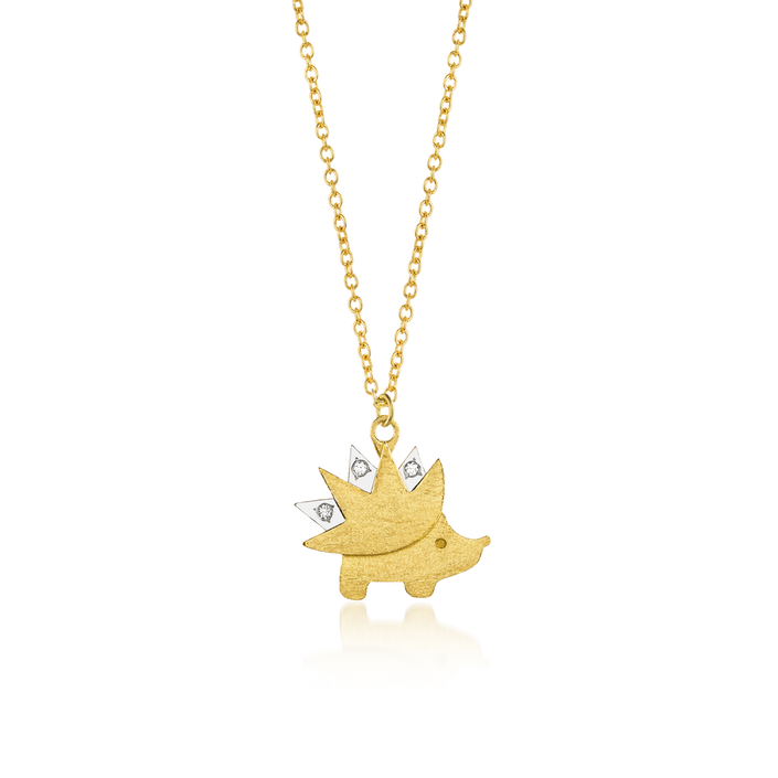 Gold and diamond necklace - My Protection